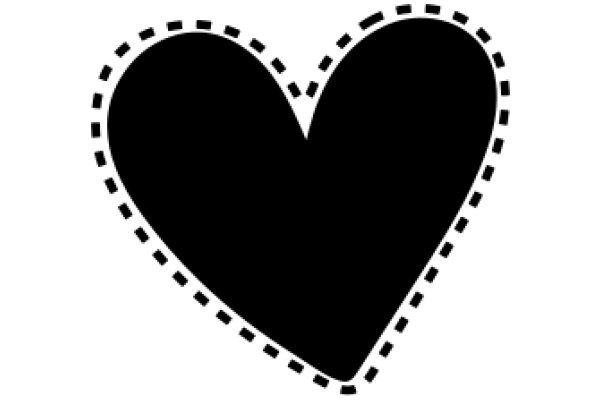 Simplistic Black Heart Emoji