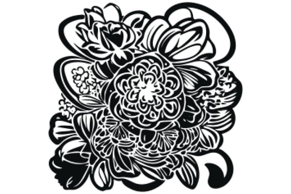 Stylized Floral Design in