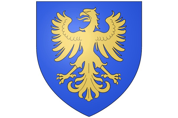 Golden Phoenix on Azure Shield