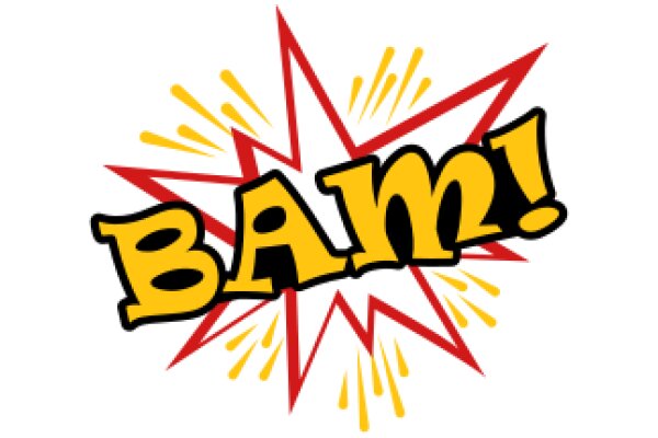 BAM!: A Graphic Design of a Stylized Explosion with the Word 'BAM!' in Yellow and Black Lettering.