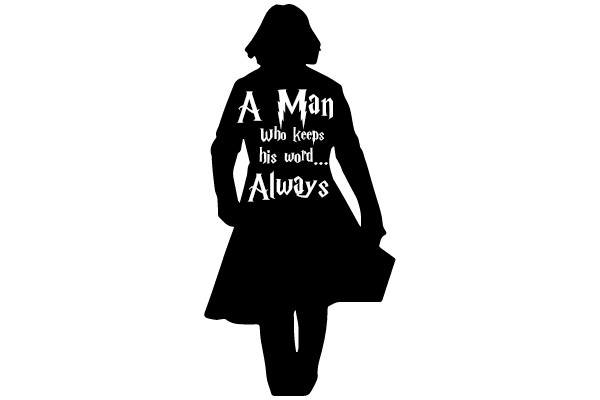 Silhouette of a Man Keeping His Word