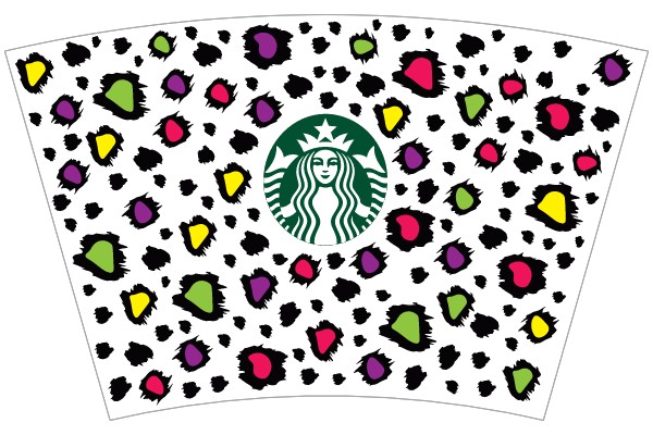 Starbucks Leopard Print Design