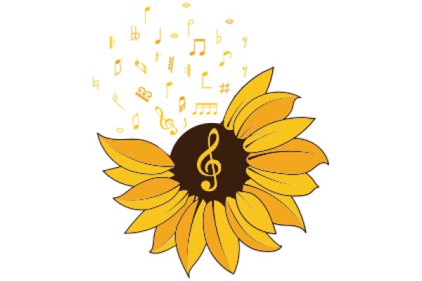 Musical Sunburst: A Vibrant Display of Music and Nature