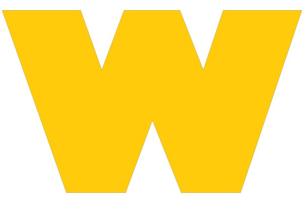 Yellow Letter W