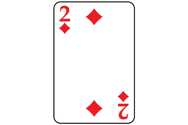 Two of Diamonds Playing Card