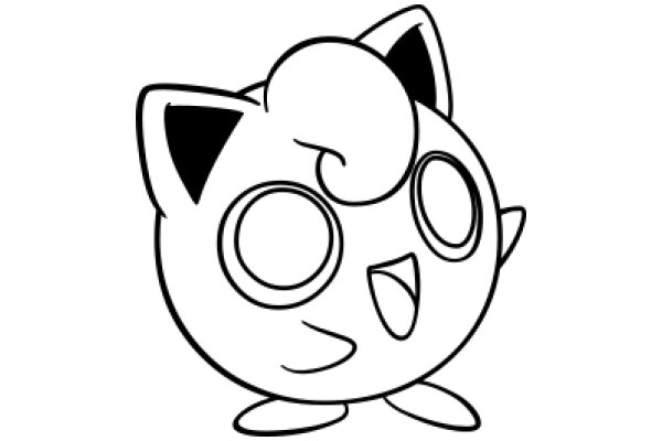 A Whimsical Drawing of a Cute Pokémon Character