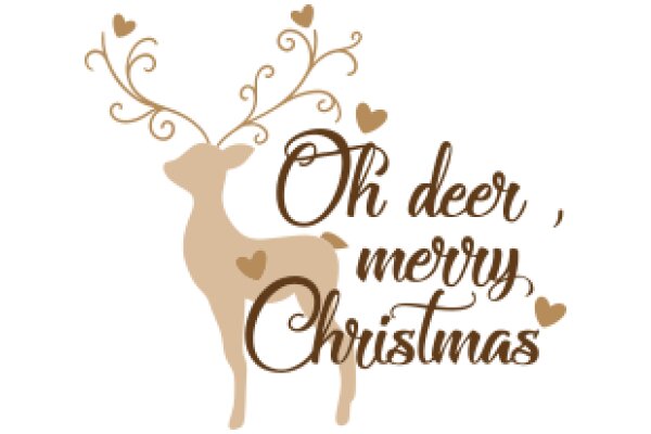 Season's Greetings: A Festive Deer Wishes You a Merry Christmas