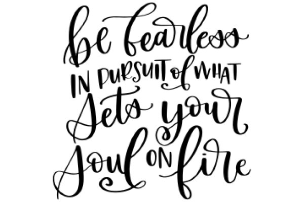 Inspirational Quote Art: 'Be Fearless in Pursuit of What Sets Your Soul on Fire'