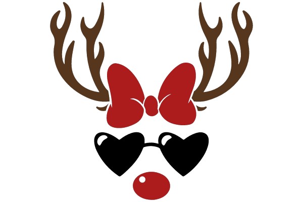 Festive Reindeer Clip Art