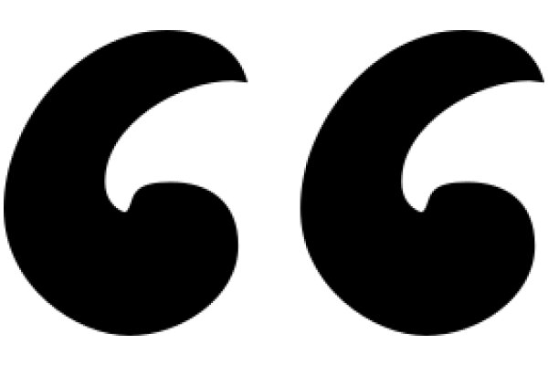 A Pair of Stylized Black Quotation Marks