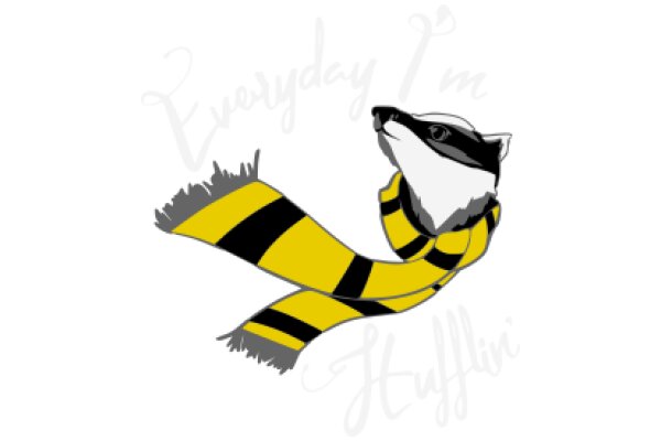 Everyday I'm Huffin' with a Hufflepuff Scarf