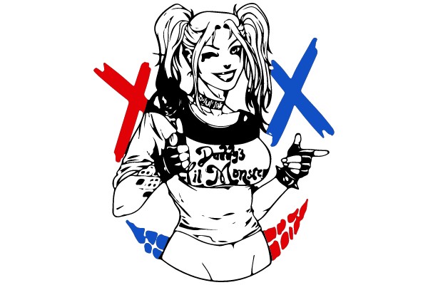 Vibrant Contrast: The Art of Harley Quinn