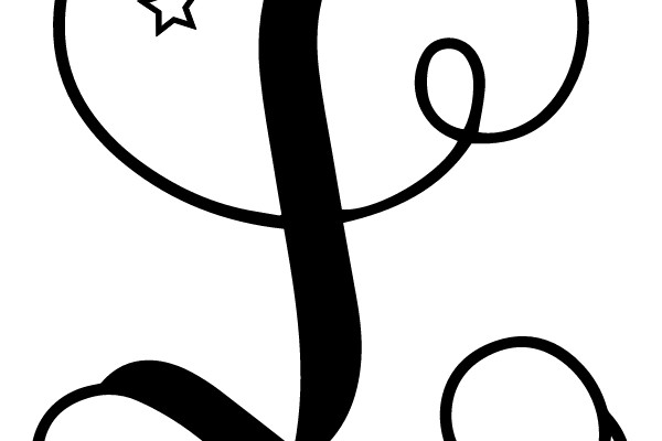 Stylized Starry Letter L