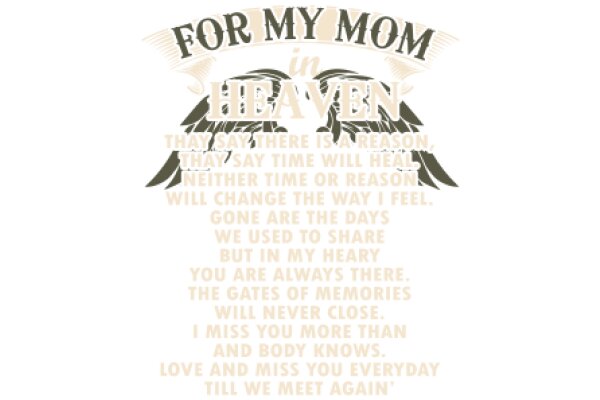 For My Mom in Heaven: A Poem of Love and Remembrance