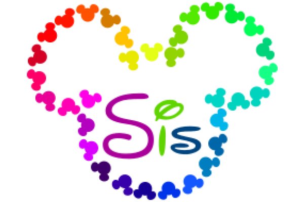 Colorful Mickey Mouse Ears with the Word 'Sis' in the Center
