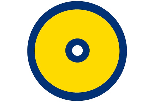 Contrasting Circles: Bold Colors and Symmetry