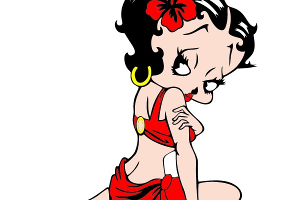 Betty Boop in a Red Outfit