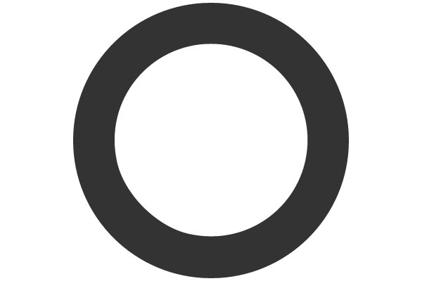 Black Circle on White Background