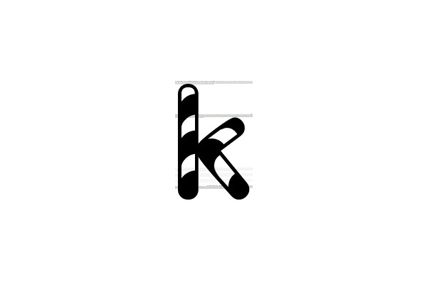 Musical Note and Letter K