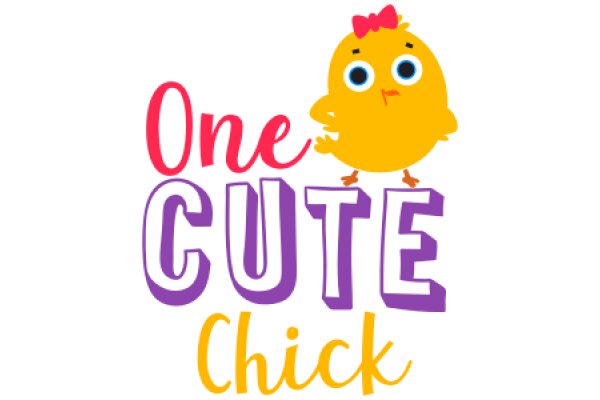 One Cute Chick: A Playful and Endearing Illustration