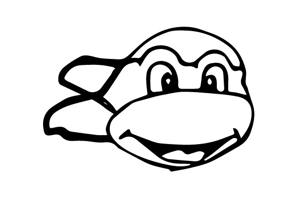 Monkey Face Outline