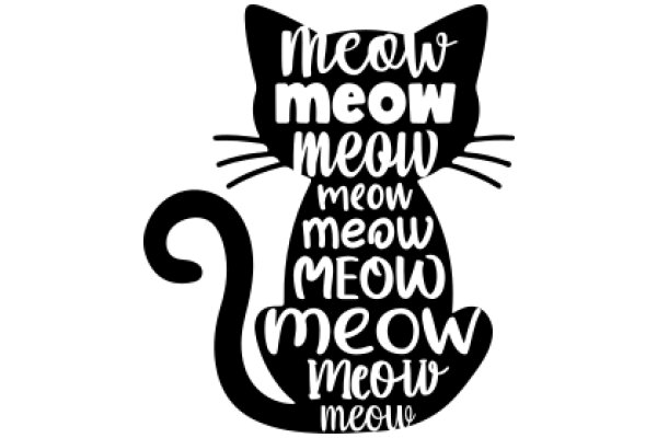 Whimsical Feline: A Playful Typographic Design
