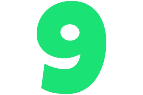 Digital Art: A Stylized Number Nine