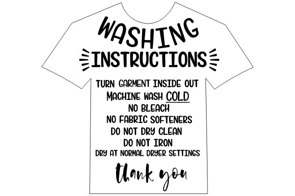 Careful Washing Guide Shirt