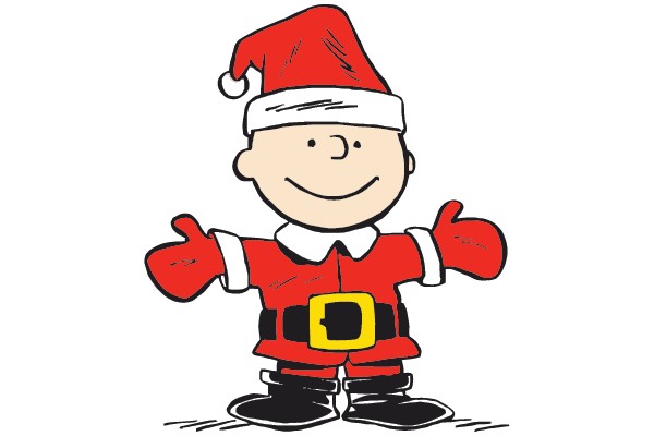 A Cheerful Santa Claus Clip Art