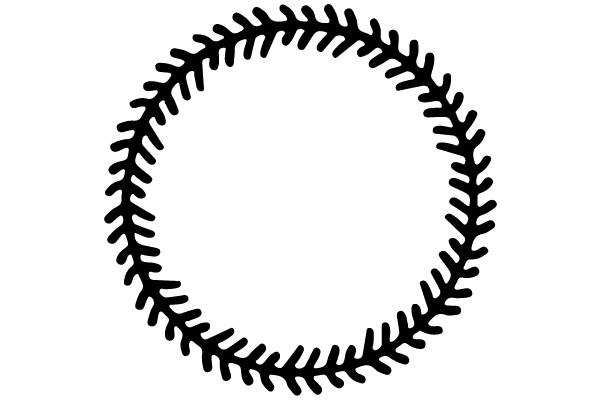 Circular Baseball Stitch Outline