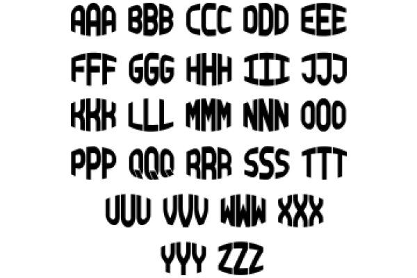 Alphabetical Patterns: A Collection of Stylized Letters