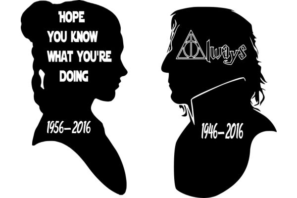 A Silhouette of Two Iconic Characters from the Harry Potter Series, with a Touch of Humor and a Nod to the Years They've Been in the Spotlight.