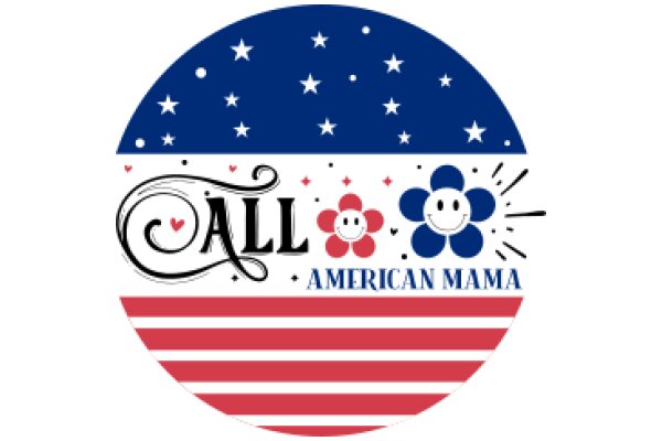 All American Mama: A Graphic Design with a Patriotic Theme