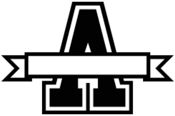 Stylized Letter 'A' with a Banner Design