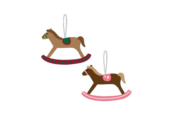 Rocking Horse Ornaments