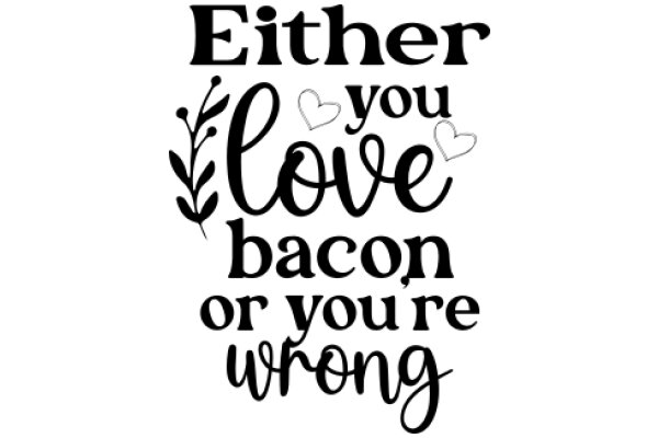 Either You Love Bacon or You're Wrong: A Playful Affirmation of Personal Preferences