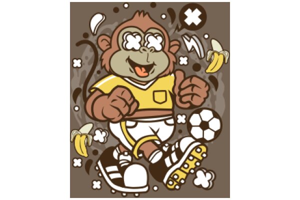 Monkey's Adventure: A Playful Journey Through a World of Sports and Bananas