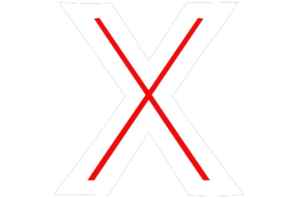 X White: Bold and Minimalist Symbol
