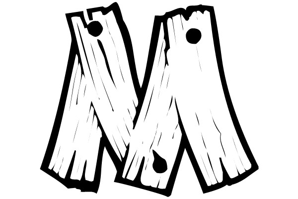 Wooden 'M'