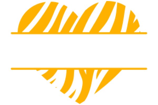 A Stylized Yellow Heart with a White Space in the Center, Surrounded by a Yellow Border