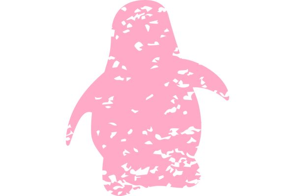 Pink Penguin with White Speckles