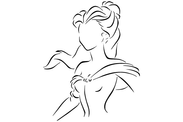 Sketch of a Woman in a Dress