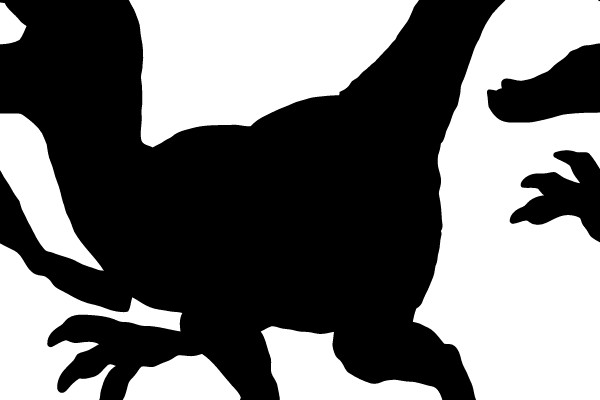 Silhouette of a Tyrannosaurus Rex