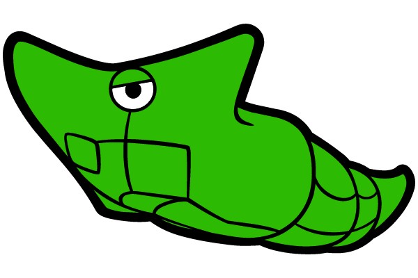Green Crocodile Cartoon