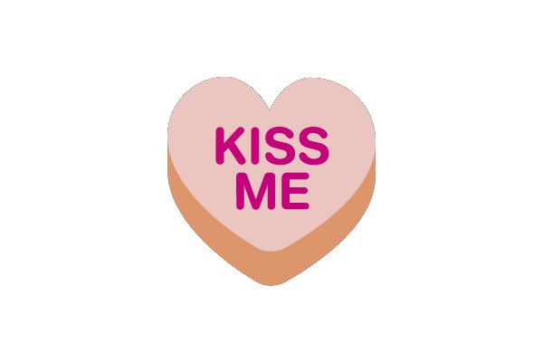Kiss Me Candy Heart