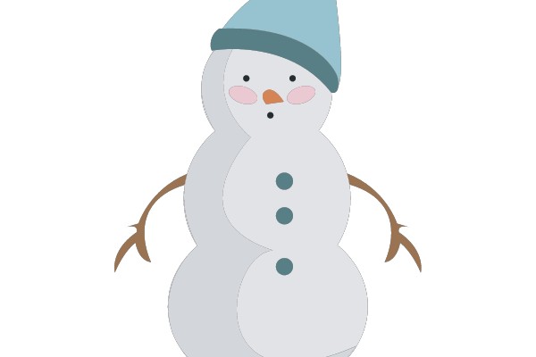 Winter's Delight: A Snowman's Tale