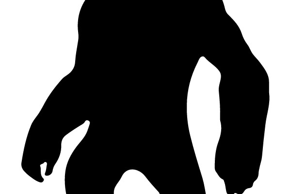 Silhouette of a Bigfoot