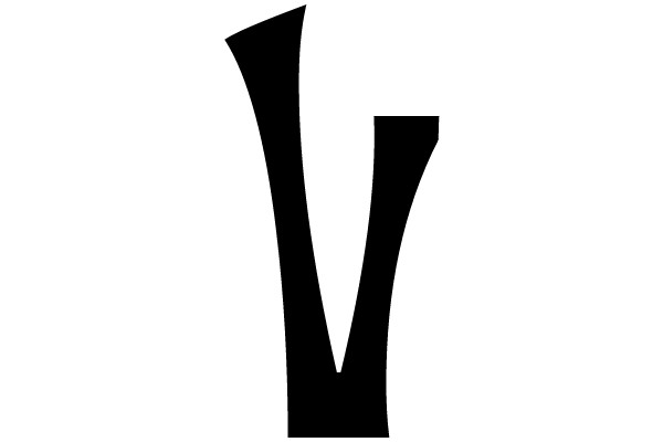 Bold Black Letter V