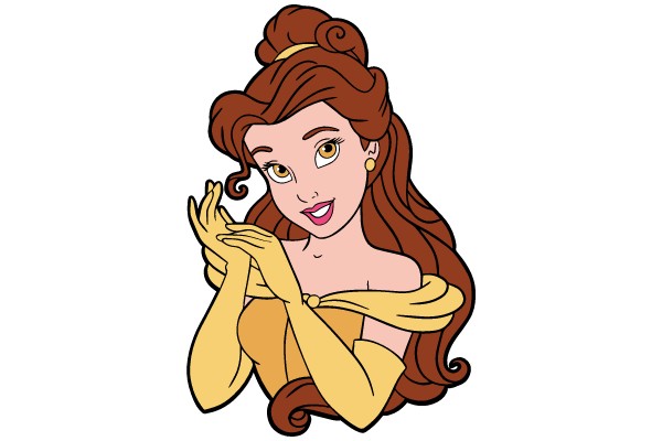 Belle in a Golden Gown
