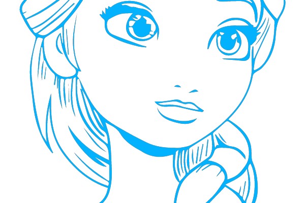 Portrait of a Character with Braided Hair